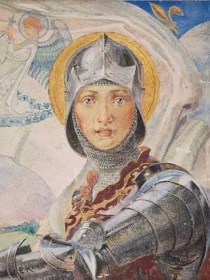 Jeanne d'Arc by Krier Etienne Auguste. 1937, Collection de Musee-Hotel Le Vergeur / Wikimedia Commons