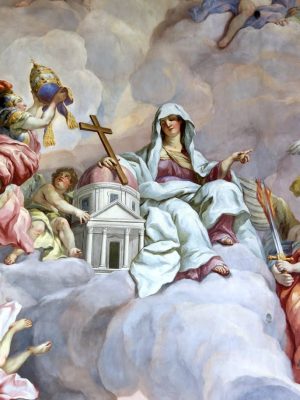 Allegory of Faith by Johann Michael Rottmayr. 1714, fresco, Karlskirche, Vienna / Wikimedia Commons