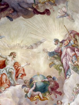 Karlskirche, Vienna. Frescos, photographed by Jakub Halun, 2021. Wikimedia Commons