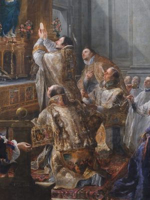 The Founding Mass of the Trinitarian Order, Juan Carreño de Miranda (1614–1685), 1666, oil on canvas. Louvre Museum, Wikimedia Commons.