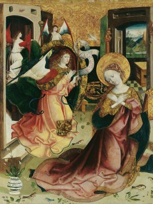 Verkündigung an Maria by anonymous. 1500, painting, Kunsthistorisches Museum / Wikimedia Commons