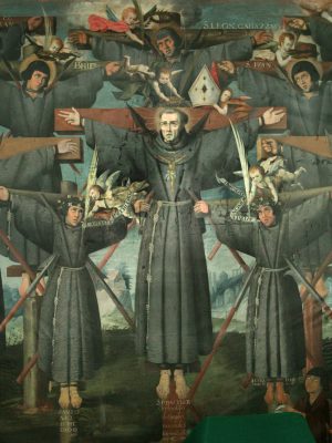 The Nagasaki Martyrs by Cuzco School. 18th century, oil on canvas, Choir of La Recoleta / Wikimedia Commons