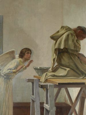 Fra Angelico visited by Angels, Paul-Hippolyte Flandrin (1856–1921), 1894, oil on canvas. Musée des Beaux-Arts de Rouen. Wikimedia Commons.