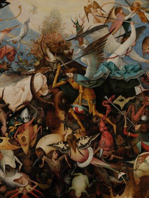 The Fall of the Rebel Angels, Pieter Brueghel the Elder (1526/1530-1569), 1562, oil on wood. Royal Museum of Fine Arts of Belgium. Google Cultural Institute / Wikimedia Commons.