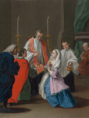 Matrimonii Sacramentum by Pietro Longhi (1701-1785). 1757, oil on canvas, Bratislava City Gallery / Wikimedia Commons