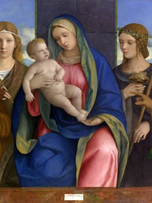 Madonna,And,Child,Saints,,By,Giovanni,Bellini,,1460-1516,,Italian,Renaissance