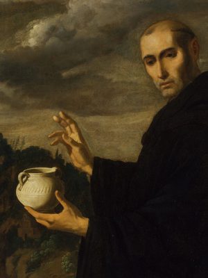 Saint Benedict, Francisco de Zurburán (1598–1664), c. 1640–45, oil on canvas. Metropolitan Museum of Art. File donated to Wikimedia Commons as part of a project by the Metropolitan Museum of Art.