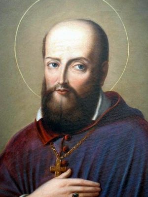 Saint Francis de Sales by unknown artist. 1830, painting / Wikimedia Commons