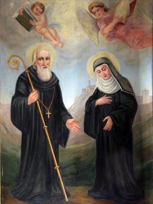 Saint,Benedict,And,Saint,Scholastica