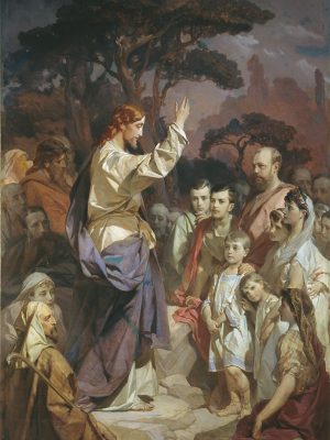 Sermon on the Mount by Ivan Makarov (1822-1897). 1889. Wikimedia Commons
