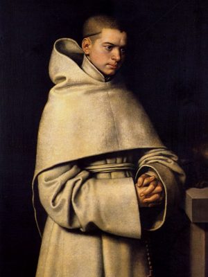 Portrait of a Monk by Sofonisba Anguissola (1532-1625). 1556, oil on panel, Private collection / Wikimedia Commons