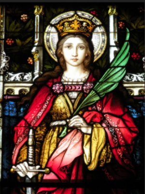 St. Catherine of Alexandria stained glass
