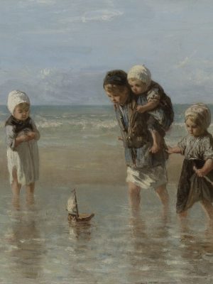 Children,Of,The,Sea,,By,Jozef,Israels,,1872,,Dutch,Painting,