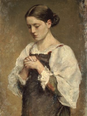 The Prayer by Kuroda Seiki (1866-1924). 1889. Wikimedia Commons