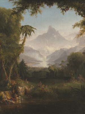 The Garden of Eden, Thomas Cole (1801–1848), 1828, oil on canvas. Amon Carter Museum of American Art. Google Arts & Culture / Wikimedia Commons.