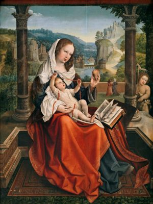 The Virgin and Child with the Infant Saint John the Baptist by Bernard can Orley (1491-1542). 1516, oil on panel, Museo del Prado / Wikimedia Commons