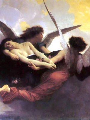 Soul Carried to Heaven, William-Adolphe Bouguereau (1825-1905_, c. 1878, Musé d'art et d'archéologie du Périgord / Wikimedia Commons.