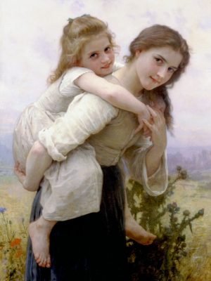 Pleasant Burden by William-Adolphe Bouguereau (1825-1905). 1895, oil on canvas / Wikimedia Commons
