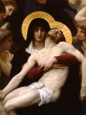 Pieta, William-Adolphe Bouguereau (1825-1905), 1876, oil on canvas. Private Collection / Wikimedia Commons.