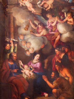 Turin,,Italy,-,March,14,,2017:,The,Painting,Of,Nativity