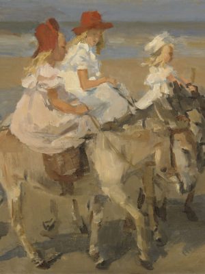 Donkey,Rides,On,The,Beach,,By,Isaac,Israels,,C.,1890-1901.
