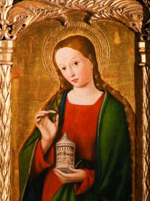 Monaco,-,November,13,,2018:,Painting,Of,Mary,Magdalene,On