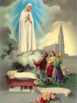 Immaculate,Heart,Mary,Our,Lady,Fatima,Miracle,Illustration