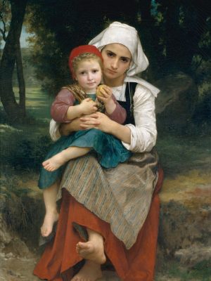 Breton,Brother,And,Sister,,By,William,Bouguereau,,1871,,French,Painting,