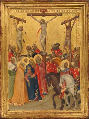The,Crucifixion,,By,Pietro,Lorenzetti,,1340s,,Italian,Renaissance,Painting,,Tempera,